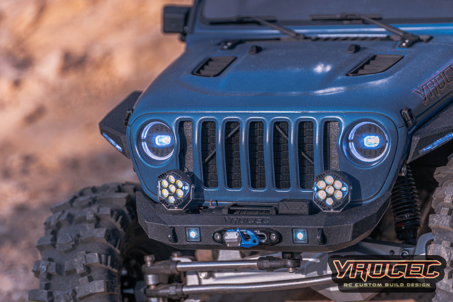SCX10III LED Vapor Trail Front Bumper