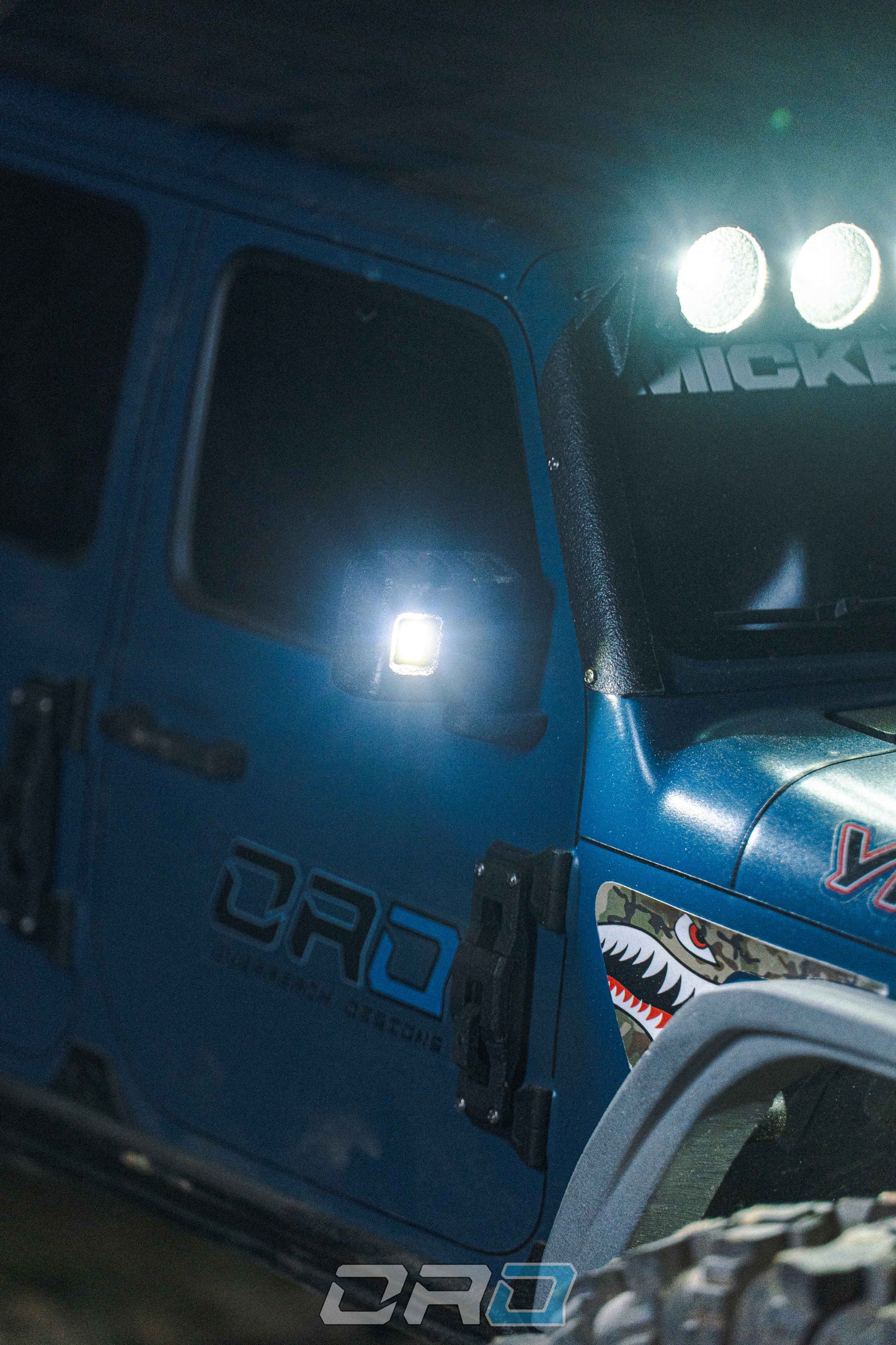 SCX10III LED Rear View Mirror